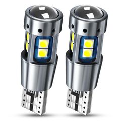【数量限定】SMD 3030 レンズ付き 2.4W 無極性 キャンセラー内蔵 CANBUS 白 ルームランプ ポジションランプ 24V 2個入 12V 爆光 ホワイト 車検対応 LED T10 Nanpoku
