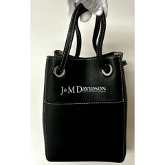J&M DAVIDSON 2×4 レザー ハンドバッグ ビッグロゴ ブラック - メルカリ