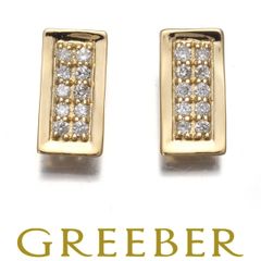 ダイヤ ダイヤモンド 0.05ct/0.05ct パヴェ ピアス K18YG #170737