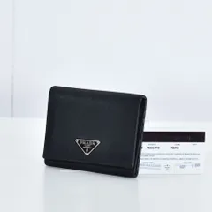 PRADA プラダ 三つ折り財布 テスート ナイロン ブラック M176