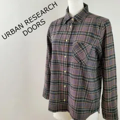 アーバンリサーチドアーズ URBAN RESEARCH DOORS チェック柄 カジュアル 長袖シャツ ブラウン系 ＯＮＥ