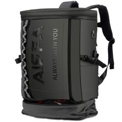 [AISFA] リュック メンズ リュックサック 防災 バックパック スクエア リュックサック 防水17インチPC ビジネスリュック ラップトップバック2層式 拡張機能 大容量 bag 靴/弁当収納 USB充電ポート付き30Lアウトドア旅行通勤学生
