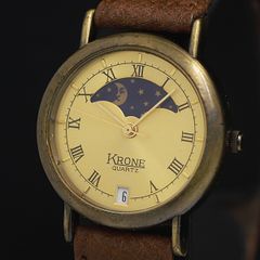 KRONE 手巻き 31mm ボーイズ 腕時計 アンティーク コルク文字盤 - メルカリ