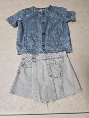 Tommy Hilfiger(トミーヒルフィガー) デニム シャツ ＋ ZARA スカパン