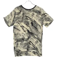 HELMUT LANG ヘルムート ラング Terrene Printed Silk Top 総柄プリントシルクTシャツ  アイボリー×マルチカラー Sのサムネイル