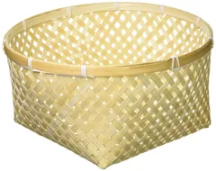新品 ちどり産業(Tidorisangyou) バスケット ナチュラル 30X30X15ｃm 竹バスケット 08-97