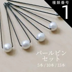 種類1：5本セット uピン パール 10mm セット シルバー レディース ヘアピン 髪留め