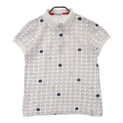 サイズ：1 JACK BUNNY ジャックバニー  半袖ポロシャツ 総柄 ホワイト系 [240101467569] ゴルフウェア レディース ストスト