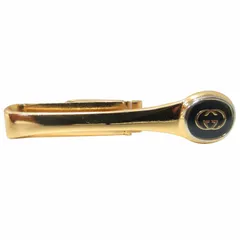 グッチ GUCCI 美品 タイピン ネクタイ GGロゴ 金色 ブラック×ゴールドカラーのサムネイル
