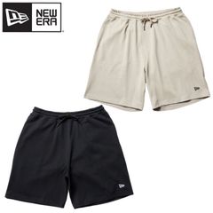 新品 NEWERA ニューエラ 正規品 ショートパンツ パンツ ズボン ボトムス ハーフパンツ ポケット ワンポイント 刺繍 ロゴ ユニセックス メンズ レディース ベージュ ローズグレー  黒 ブラック 14410201 14410203