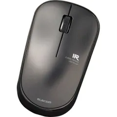 【新品・2営業日で発送】ELECOM エレコム 静音IRワイヤレスマウス／M-IR07DRSTシリーズ／ブラック／簡易パッケージ(M-IR07DRSBKT)