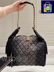 【今日特価】Chanel 25s Black Gradient Denim Hobo / シャネル 25s ブラックグラデーションデニム ホボバッグ / 送料無料！在庫限定価格-WTO輸入2