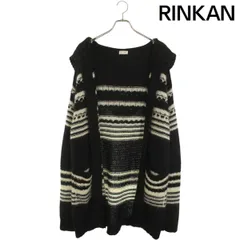 サンローランパリ モヘア混 フード付き 肉厚 バハ カーディガン XL サンローランパリ モヘア混 フード付き 肉厚 バハ カーディガン XL