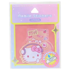 【メール便】ハローキティ ダイカットシール モバイルステッカー サンリオ グルマンディーズ デコシール キャラクター グッズ 