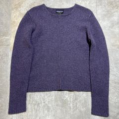 Patagonia  00s  ニット  L size  パープル  目無し  紫  セーター  短丈  リネン  パタゴニア  希少  レア  古着