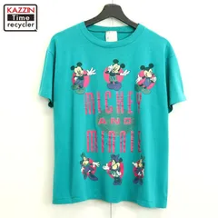 90s USA製 vintage Disney ミッキーマウス Mickey Mouse 半袖Ｔシャツ メンズ 表記Mサイズ