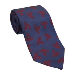 【新品】Vivienne Westwood ヴィヴィアンウエストウッド ネクタイ AW2024モデル 81050004-W0106-K406-SLATE BLUE スレートブルー 8.5cm シルク100％ 送料無料 プレゼント ギフト メンズ  専用BOX 