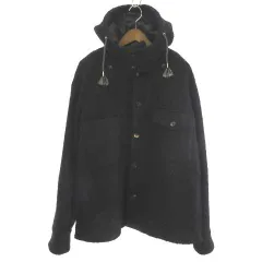 マルニ MARNI 美品 JUMU0047U0 S52171 ウール モヘヤ ジャケット コート フーデッド 2WAY 46 黒 ブラック のサムネイル