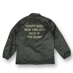 Schott ブラック　コーチジャケット LEATHER COACH JACKET/レザーコーチジャケット | Schott