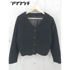 ◇ CIAOPANIC TYPY チャオパニックティピー ノーカラー ボア ジャケット サイズF ブラック レディース 【1103310005570】のサムネイル