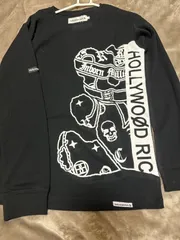 Hollywood Rich.& スムースBIGパンクベアープリント長袖Ｔシャツ