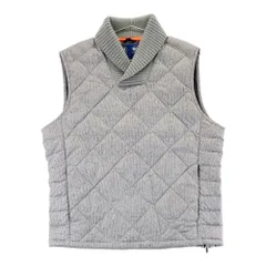 サイズ：L POLOGOLF ラルフローレン ポロゴルフ  ショールカラーダウンベスト ニット柄 グレー系 [240101438470] ゴルフウェア メンズ ストスト