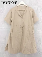 ◇ Khaju カージュ 半袖 膝丈 ワンピース ベージュ レディース 【中古】 【1002802319433】