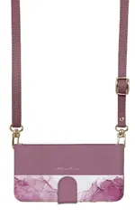 iPhone14 ケース 手帳型 アイフォン14 スマホケース スマホショルダー レザー ストラップ 大理石 マーブル模様 かわいい おしゃれ 人気 調節可能 130cm  カラー05