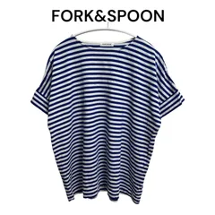 FORK&SPOON レディース Tシャツ ボーダー柄 シンプル Sのサムネイル