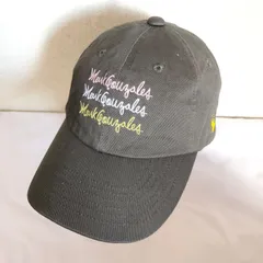 (^w^)b Mark Gonzales マークゴンザレス コットン 綿100％ ベースボール キャップ 帽子 綿100% アウトドア アメカジ カジュアル スポーツ タウンユース 茶 ブラウン 刺しゅう ロゴ メンズ レディース ユニセックス サイズ F