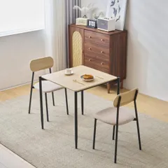 ダイニングテーブルセット2人用ダイニングセットスチール食卓チェア2脚幅70 yew3