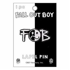 フォール アウト ボーイ ピンズ バッヂ Fall Out Boy Smiley Logo 正規品 ロックTシャツ関連