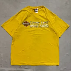 USA製 HARLEY DAVIDSON ハーレーダビッドソン 両面プリント Tシャツ 黄色 XLサイズ No.E585