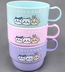 【中古】マグカップ・湯のみ ちいかわ＆ハチワレ＆うさぎ コップ3個セット 「ちいかわ なんか小さくてかわいいやつ×しまむら」