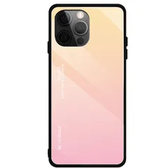 iPhone13 Pro Max ケース アイフォン13プロマックス  グラデーション ハイブリット ケース 【Color】 イエロー・ピンク
