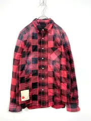 SEVESKIG セヴシグ SH-SV-LS-1005 チェックシャツ ネル シャツ sizeM/赤 ■■メンズ