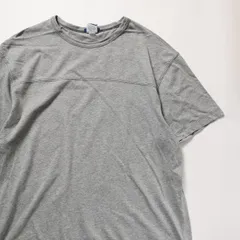 00's オールドネイビー バインダーネック コットン Tシャツ 半袖 (L) 霜降り灰 無地 00年代 旧タグ オールド ギャップ OLD NAVY GAP　アメリカ古着 USED  ビンテージ ヴィンテージ