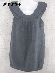 ◇ JILLSTUART ジル スチュアート ノースリーブ ミニ ワンピース サイズ0 ダークグレー レディース 【中古】 【1002801049782】のサムネイル