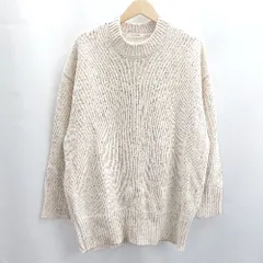 ◇ ⊇ AMERICAN HOLIC アメリカン ホリック カラーネップ 長袖 ニット サイズフリー アイボリー メンズ E  【1412090066030】のサムネイル