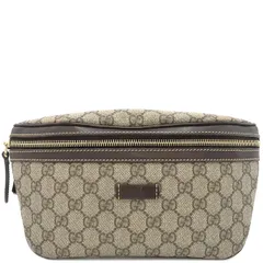 グッチ GUCCI ボディバッグ GG ウエストバッグ GGスプリームキャンバス ベージュ×ブラウン ゴールド金具 茶 ダブルG  233269 【保存袋】【中古】のサムネイル