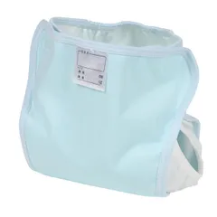 新品 布おむつカバー 日本製 無地 カラー 無蛍光生地 80-95サイズ サックス