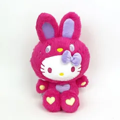 サンリオ ハローキティ ぬいぐるみ カラフルバニー Ｓ マジェンタ マスコット インテリア