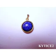 PT006-RAP-12 ペンダントトップ 天然石 ラピスラズリ ハーフラウンド 一粒　12mm