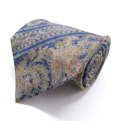 ピエールカルダン ブランド ネクタイ ストライプ柄 総柄 ペイズリー 幾何学模様 シルク PO メンズ ネイビー Pierre Cardin 【中古】