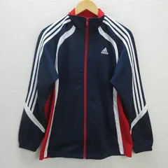 G■アディダス/adidas ジャージ/スリーストライプ【M】紺/men's/71【中古】■