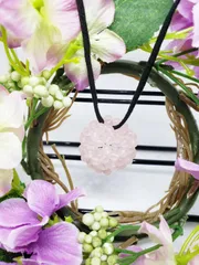 神聖幾何学フラーレン/AAAブラジル産ロ－ズクォ－ツ　4㎜玉