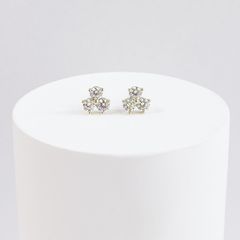 ダイヤモンドピアス クロスモチーフ 0.05ct/0.05ct K18 - メルカリ