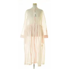 【R&D.M.Co/OLDMAN'STAILOR】STEEL LINEN STAND COLLAR LONG SHIRT DRESSマキシ長袖ワンピースのサムネイル