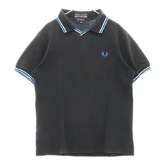 COMME des GARCONS (コムデギャルソン) ×FRED PERRY フレッドペリー ロゴ刺繍 半袖 ポロシャツ ブラック S13301のサムネイル