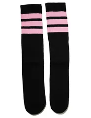 SkaterSocks (スケーターソックス) 25インチ ロング チューブソックス 靴下 US MADE 70年代 アメリカ製 スケートボード スケボー オールドスクール（ホワイト×ブラック）